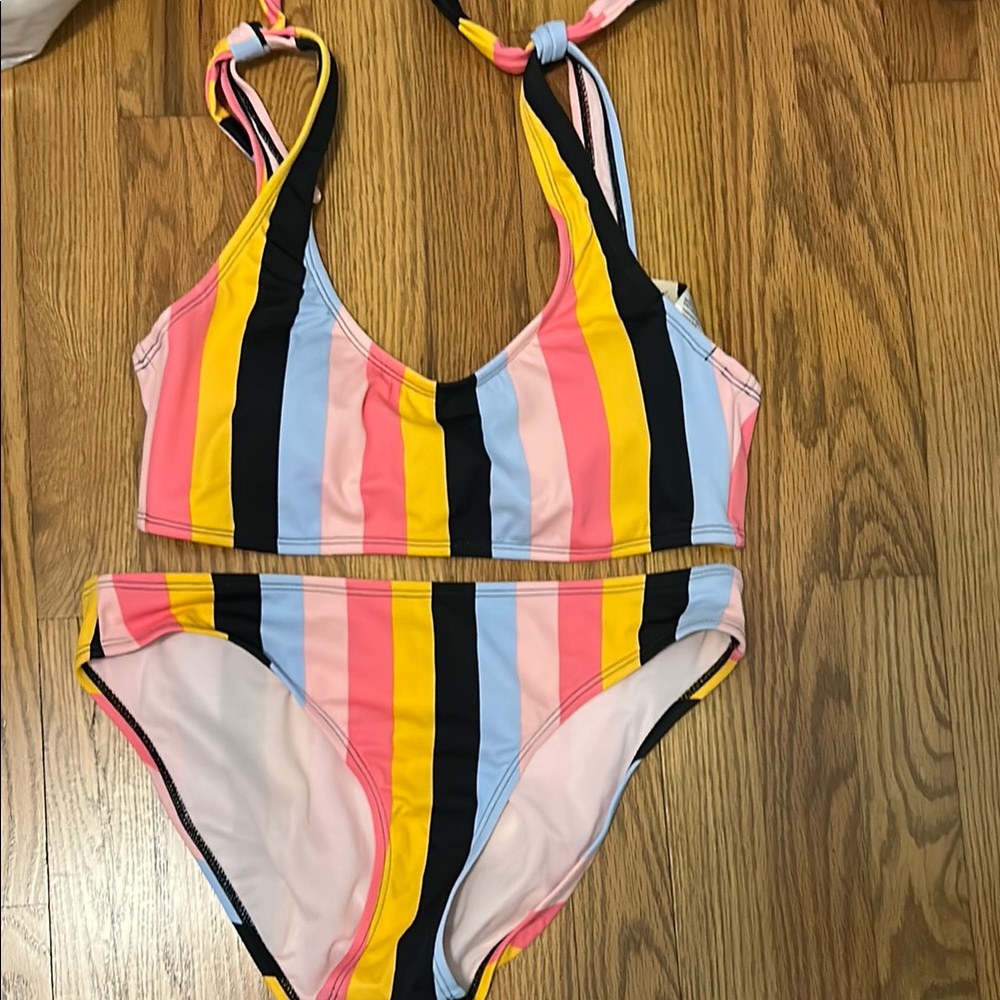 Gianni Bini Pink and Blue Bikini Swimwear